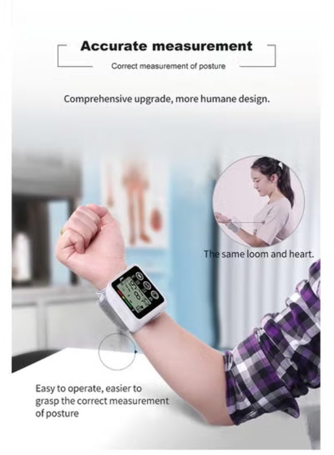 JZIKI wrist-type electronic blood pressure monitor without voice broadcast - Image 4